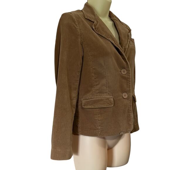 Duck Head Jeans Co Tan Camel Corduroy Blazer Jacket Size Small Preppy - Picture 2 of 13